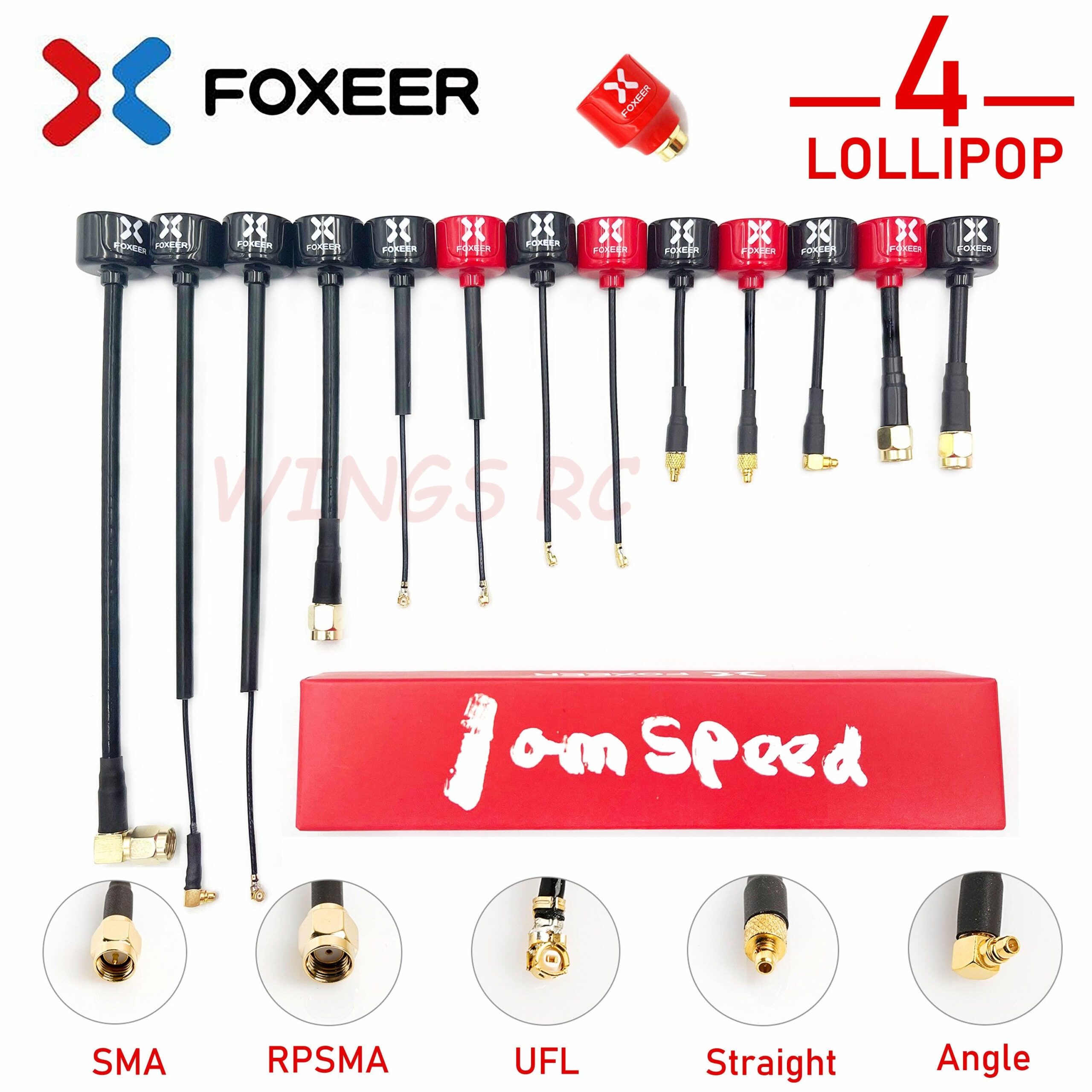 Foxeer Antenna Lollipop 4 V4 FPV Antenna 5.8G 2.6Dbi Stubby RHCP SMA RPSMA UFL Straight/Angle MMCX 7.2g For FPV RC Racing Drone 2 Foxeer Antenna Lollipop 4 V4 FPV Antenna 5.8G 2.6Dbi Stubby RHCP SMA RPSMA UFL Straight/Angle MMCX 7.2g For FPV RC Racing Drone - Image 2