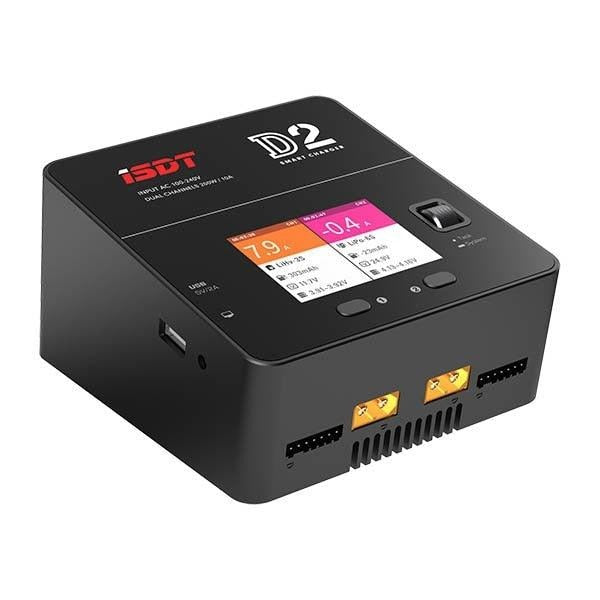 ISDT D2 Drone Charger - 200W 20A AC Dual Channel Output Smart Battery Balance Charger 1 ISDT D2 Drone Charger - 200W 20A AC Dual Channel Output Smart Battery Balance Charger