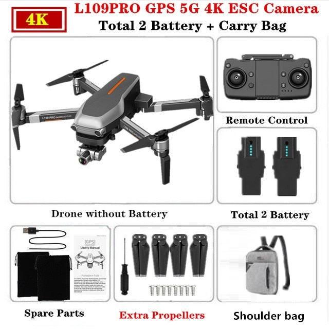 L109 Pro Drone - 4K HD GPS Quadcopter Mechanical Two-axis Anti-shake 5G WiFi FPV 1.2KM 1200M HD ESC Camera Profissional Drone MATAVISH 3 PRO Professional Camera Drone 5 L109 Pro Drone - 4K HD GPS Quadcopter Mechanical Two-axis Anti-shake 5G WiFi FPV 1.2KM 1200M HD ESC Camera Profissional Drone MATAVISH 3 PRO Professional Camera Drone - Image 5