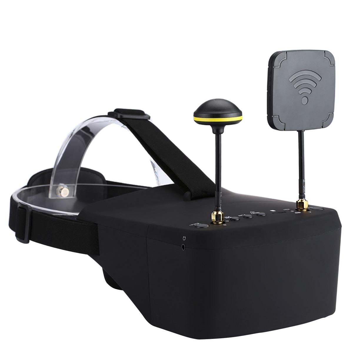 EV800D 5.8G 40CH FPV Goggles - 5 Inch 800*480 Video Headset HD DVR Diversity FPV Glasses With Battery For RC Model RC FPV Drone 2 EV800D 5.8G 40CH FPV Goggles - 5 Inch 800*480 Video Headset HD DVR Diversity FPV Glasses With Battery For RC Model RC FPV Drone — изображение 2