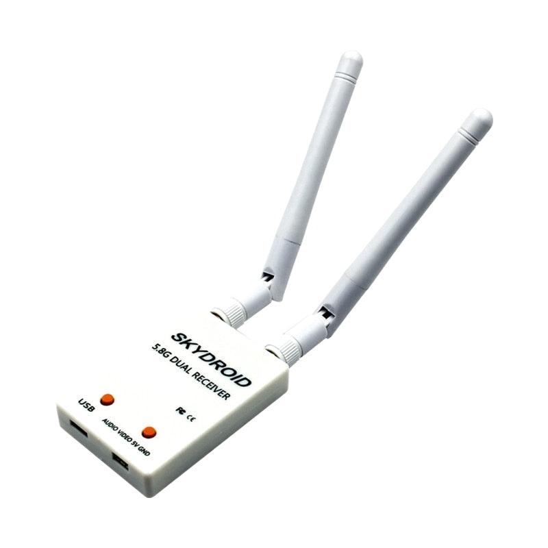 SKYDROID FPV Receiver - UVC Fuav Dual Antenna OTG 5.8G 150CH Full Channel FPV Receiver W/Audio For Android Smartphone Support transmitter 2 SKYDROID FPV Receiver - UVC Fuav Dual Antenna OTG 5.8G 150CH Full Channel FPV Receiver W/Audio For Android Smartphone Support transmitter - Image 2