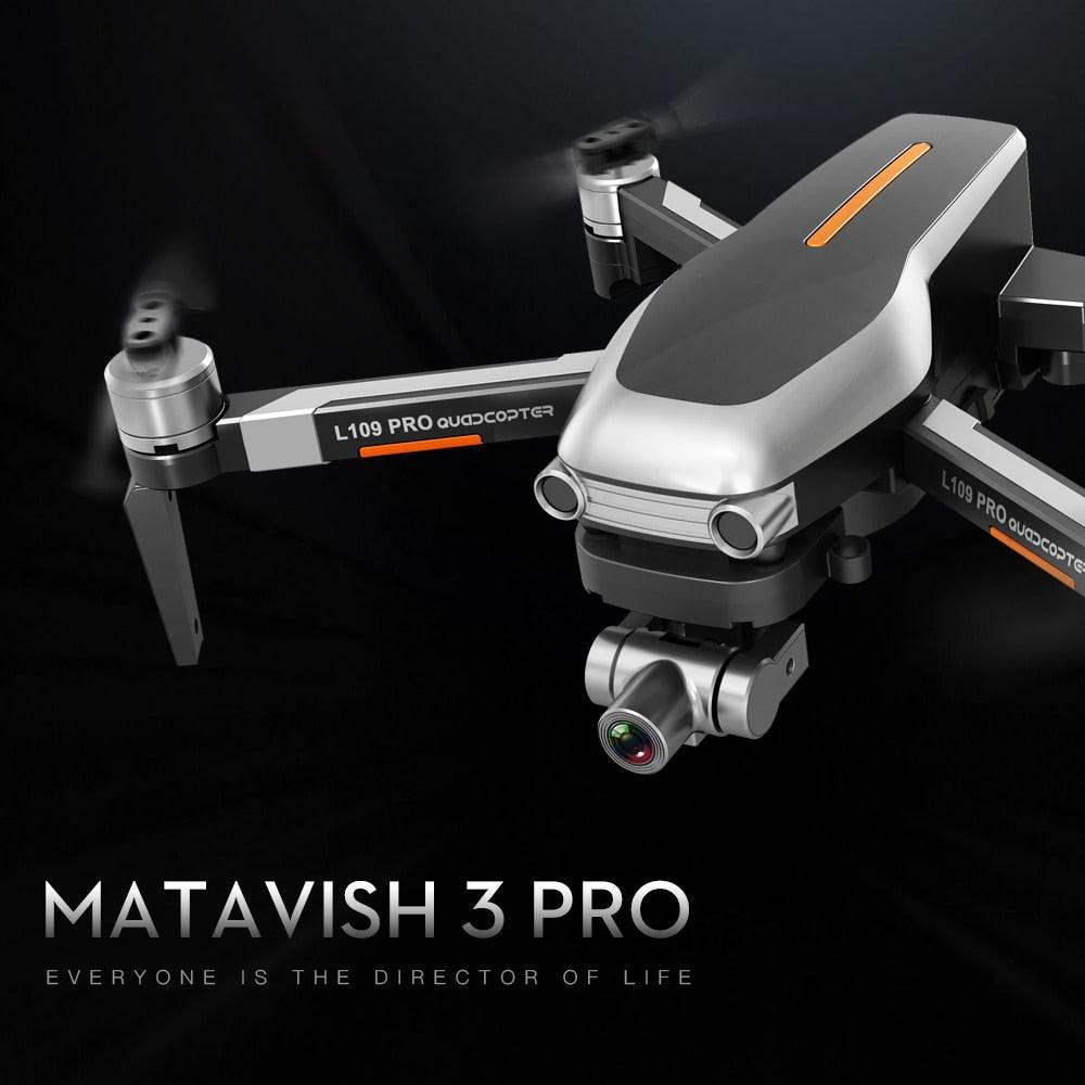 L109 Pro Drone - 4K HD GPS Quadcopter Mechanical Two-axis Anti-shake 5G WiFi FPV 1.2KM 1200M HD ESC Camera Profissional Drone MATAVISH 3 PRO Professional Camera Drone 2 L109 Pro Drone - 4K HD GPS Quadcopter Mechanical Two-axis Anti-shake 5G WiFi FPV 1.2KM 1200M HD ESC Camera Profissional Drone MATAVISH 3 PRO Professional Camera Drone - Image 2