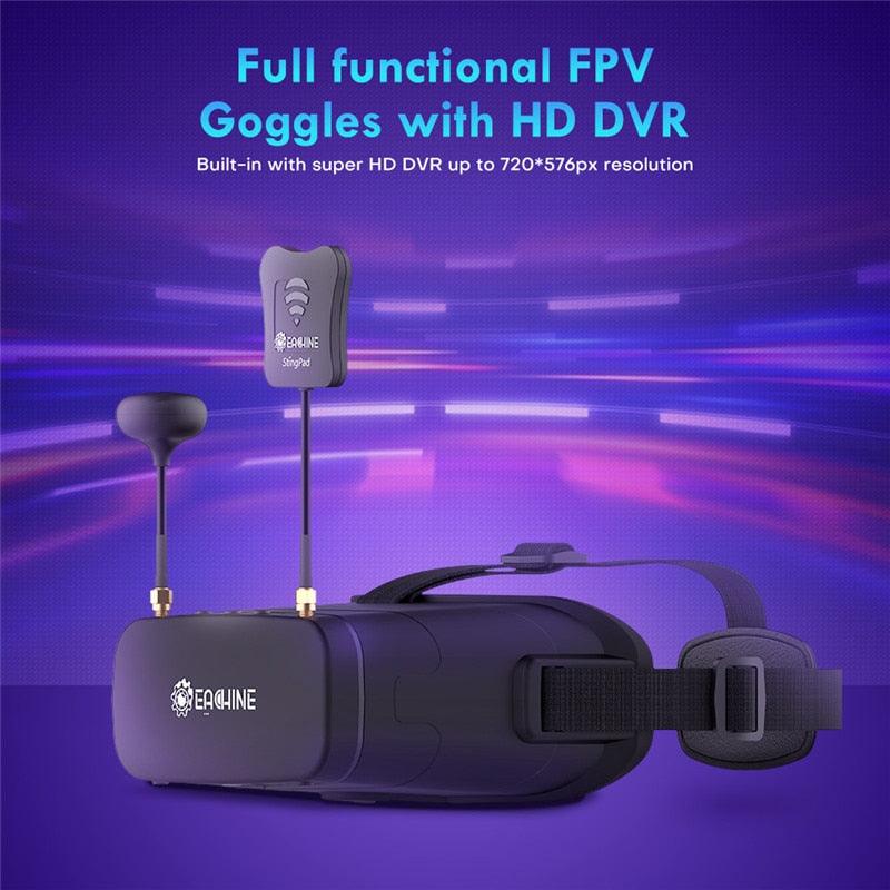 Eachine EV800DM FPV Goggle - Varifocal 5.8G 40CH Diversity FPV Goggles with HD DVR 3 Inch 900x600 Video Headset Build in Battery FPV Drone VR 5 Eachine EV800DM FPV Goggle - Varifocal 5.8G 40CH Diversity FPV Goggles with HD DVR 3 Inch 900x600 Video Headset Build in Battery FPV Drone VR — изображение 5