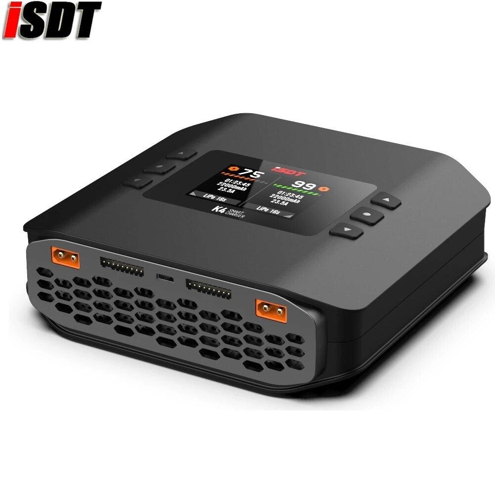 ISDT K4 Charger - 1S - 8S Lithium Battery Smart Charger 20A 600W AC/DC Independent Dual Mode Dual Channel For Lipo Battery charge Drone Charger 2 ISDT K4 Charger - 1S - 8S Lithium Battery Smart Charger 20A 600W AC/DC Independent Dual Mode Dual Channel For Lipo Battery charge Drone Charger — изображение 2