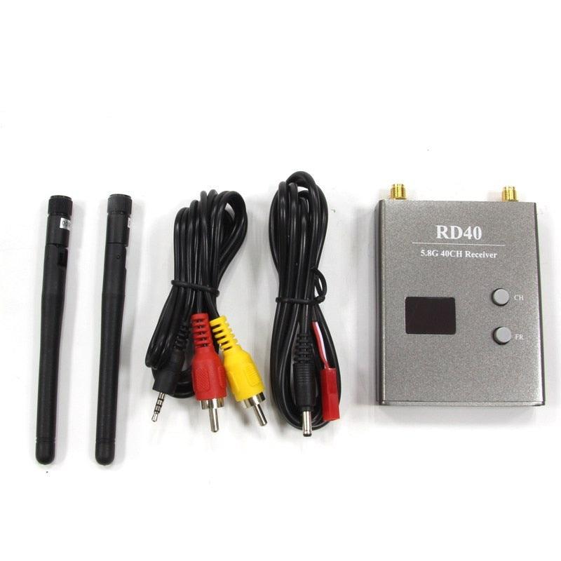 Skyzone RD40 Receiver - 5.8GHZ 48Channel RD40 Raceband Dual Diversity Receiver With A/V and Power Cables For Rc racing drone Quadcopter VS RC832 2 Skyzone RD40 Receiver - 5.8GHZ 48Channel RD40 Raceband Dual Diversity Receiver With A/V and Power Cables For Rc racing drone Quadcopter VS RC832 - Image 2