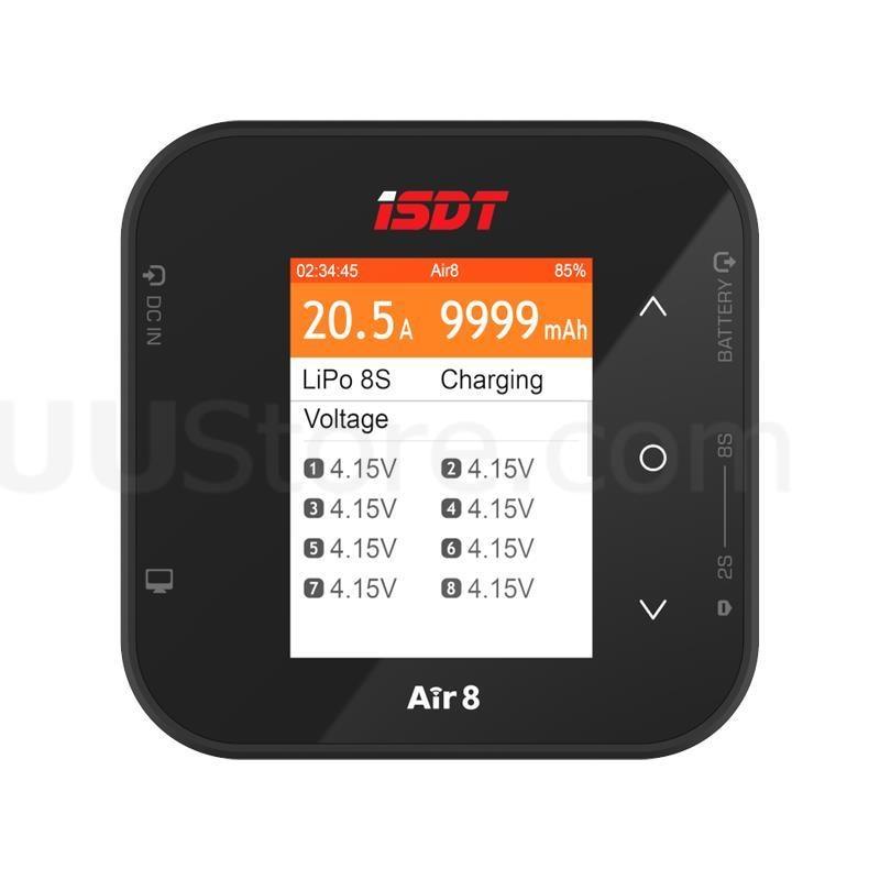ISDT Air8 Charger - Lipo power Balance Battery Charger Discharger 20A 500W DC 1-8S Li-Po Li-Hv Li-Ion Li-Fe NiMH Ni-Cd Pb FPV Drone Charger 1 ISDT Air8 Charger - Lipo power Balance Battery Charger Discharger 20A 500W DC 1-8S Li-Po Li-Hv Li-Ion Li-Fe NiMH Ni-Cd Pb FPV Drone Charger