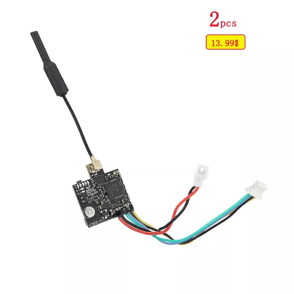 2PCS AKK Eachine AX03 VTX - 5.8GHz 40CH 25mW/50mw/200mW Switchable FPV Transmitter Smart Audio With Microphone for RC Drone 2 2PCS AKK Eachine AX03 VTX - 5.8GHz 40CH 25mW/50mw/200mW Switchable FPV Transmitter Smart Audio With Microphone for RC Drone - Image 2