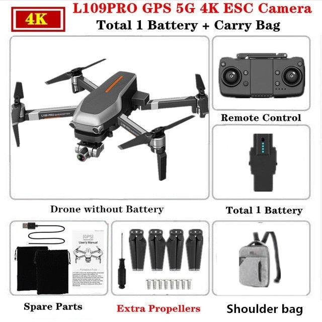 L109 Pro Drone - 4K HD GPS Quadcopter Mechanical Two-axis Anti-shake 5G WiFi FPV 1.2KM 1200M HD ESC Camera Profissional Drone MATAVISH 3 PRO Professional Camera Drone 4 L109 Pro Drone - 4K HD GPS Quadcopter Mechanical Two-axis Anti-shake 5G WiFi FPV 1.2KM 1200M HD ESC Camera Profissional Drone MATAVISH 3 PRO Professional Camera Drone - Image 4