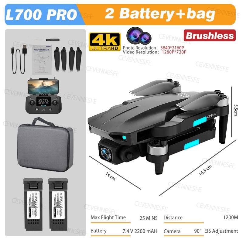 L700 PRO Drone - GPS FPV 1.2Km Drone 4K Professional Dual HD Camera Aerial Photography Brushless Motor Foldable Quadcopter Toys 21 L700 PRO Drone - GPS FPV 1.2Km Drone 4K Professional Dual HD Camera Aerial Photography Brushless Motor Foldable Quadcopter Toys - Bild 21