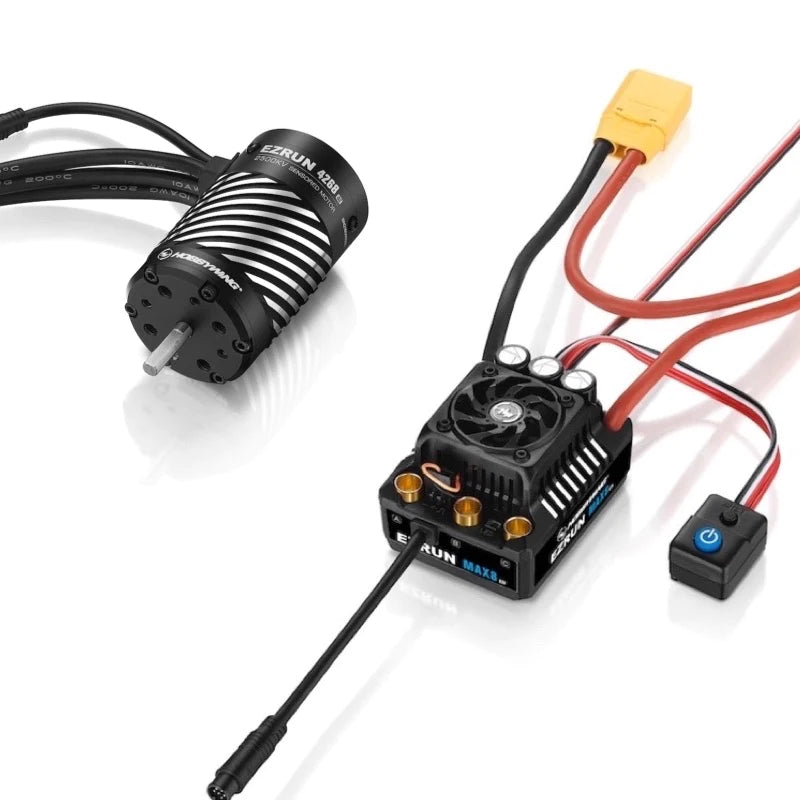Hobbywing EZRUN MAX8 G2 COMBO - EZRUN 4268SD/4278SD G2 motor with EZRUN MAX 8 G2 ESC for RC Car Trucks 1 Hobbywing EZRUN MAX8 G2 COMBO - EZRUN 4268SD/4278SD G2 motor with EZRUN MAX 8 G2 ESC for RC Car Trucks