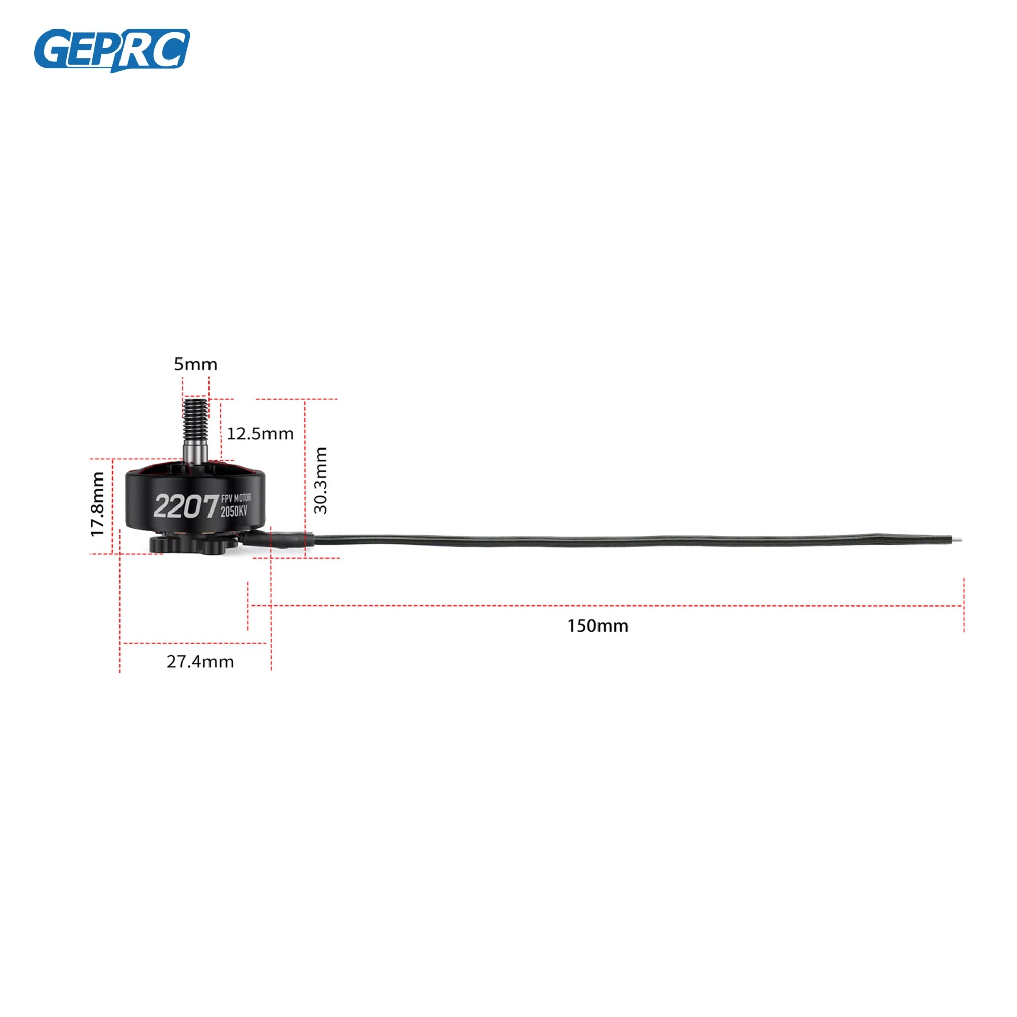GEPRC SPEEDX2 2207 1960KV/2050KV Motor - 4-5 Inch FPV Drone 6S Brushless Motor FPV RC Multicopter Racing Drone Parts DIY PART 5 GEPRC SPEEDX2 2207 1960KV/2050KV Motor - 4-5 Inch FPV Drone 6S Brushless Motor FPV RC Multicopter Racing Drone Parts DIY PART — изображение 5