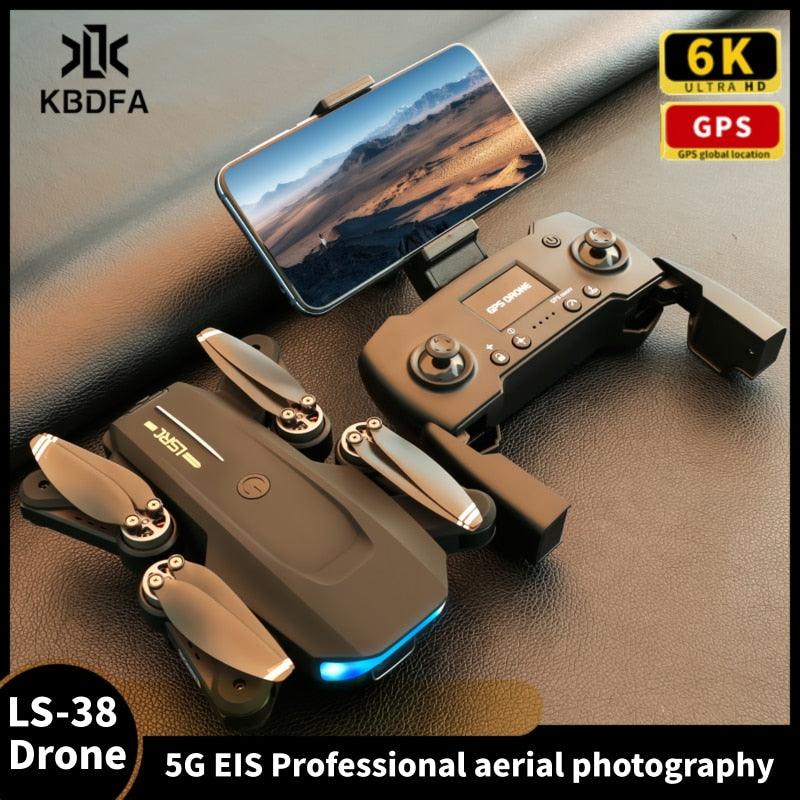 KBDFA LS38 Drone - EIS professional aerial photography Camera Hd 6K HD 5G WIFI Optical Flow Localization Quadcopter Toys Professional Camera Drone 2 KBDFA LS38 Drone - EIS professional aerial photography Camera Hd 6K HD 5G WIFI Optical Flow Localization Quadcopter Toys Professional Camera Drone — изображение 2