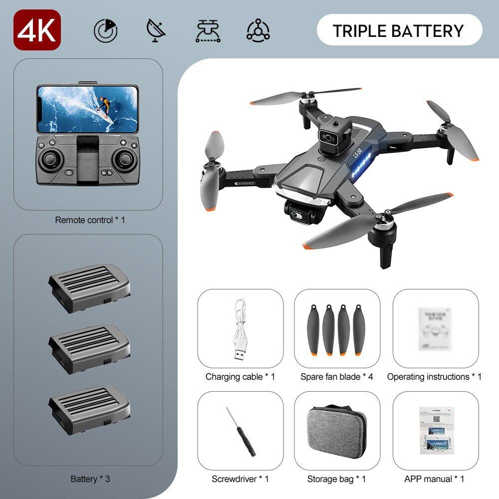 KBDFA LS58 Drone - With GPS 4K HD Dual Camera Professional Drones Foldable RC Helicopter WIFI FPV Height Hold Gift Toy Drone 4 KBDFA LS58 Drone - With GPS 4K HD Dual Camera Professional Drones Foldable RC Helicopter WIFI FPV Height Hold Gift Toy Drone — изображение 4