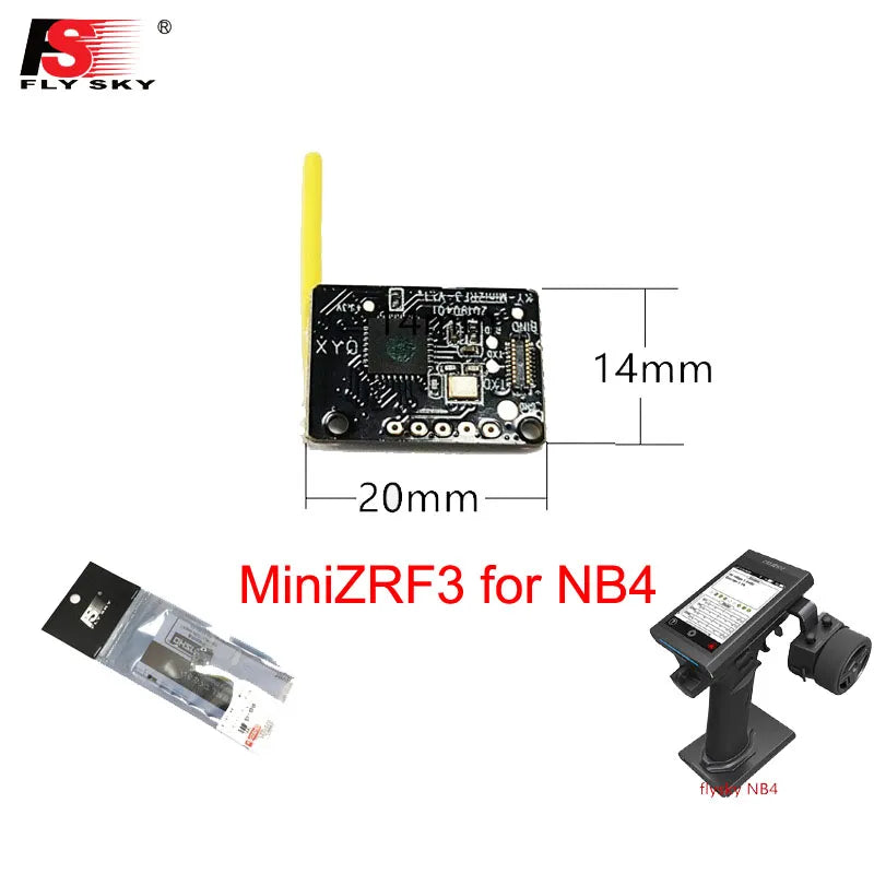 Flysky FS-MiniZRF3 2.4G Mini Receiver - Compatible for Flysky Noble NB4 For Mini-z EVO RC Car 3 Flysky FS-MiniZRF3 2.4G Mini Receiver - Compatible for Flysky Noble NB4 For Mini-z EVO RC Car — изображение 3