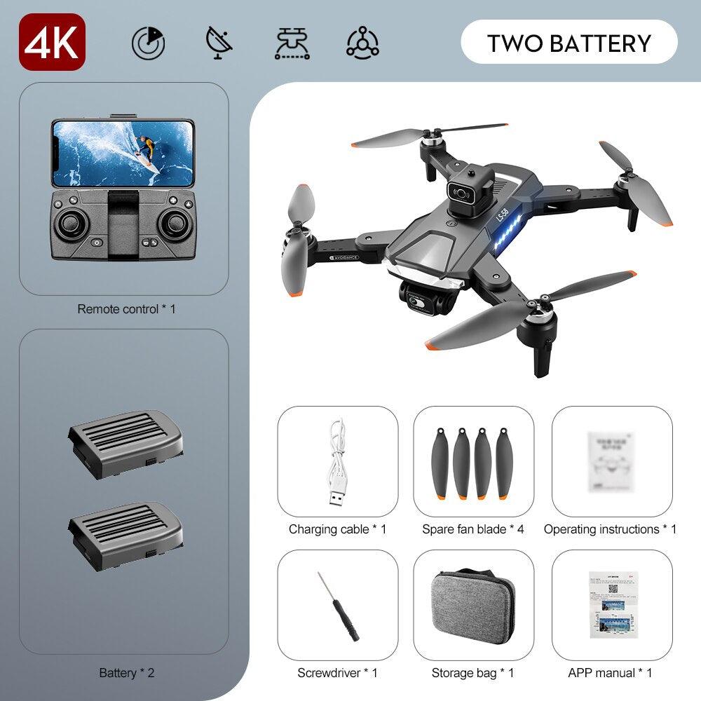 KBDFA LS58 Drone - With GPS 4K HD Dual Camera Professional Drones Foldable RC Helicopter WIFI FPV Height Hold Gift Toy Drone 2 KBDFA LS58 Drone - With GPS 4K HD Dual Camera Professional Drones Foldable RC Helicopter WIFI FPV Height Hold Gift Toy Drone — изображение 2