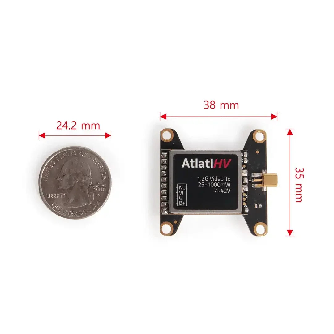 HolyBro Atlatl HV V2 1.2GHz 1W VTX - 2-8S LiPo 30.5X30.5mm Video Transmitter for FPV Long Range Drone DIY Parts 4 HolyBro Atlatl HV V2 1.2GHz 1W VTX - 2-8S LiPo 30.5X30.5mm Video Transmitter for FPV Long Range Drone DIY Parts — изображение 4