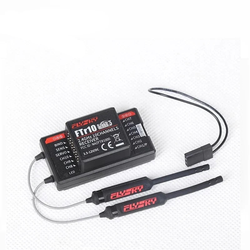 FLYSKY FTR10 2.4Ghz 10CH receiver - is suitable for PL18 NB4 FRM301 FRM302 remote control 1 FLYSKY FTR10 2.4Ghz 10CH receiver - is suitable for PL18 NB4 FRM301 FRM302 remote control