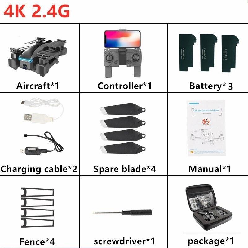 S177 Drone - with HD Aerial Video Camera 4K RC Drones 2.4G/5G RC Helicopter FPV Quadrocopter Drone Foldable toy PK E58 7 S177 Drone - with HD Aerial Video Camera 4K RC Drones 2.4G/5G RC Helicopter FPV Quadrocopter Drone Foldable toy PK E58 - Image 7