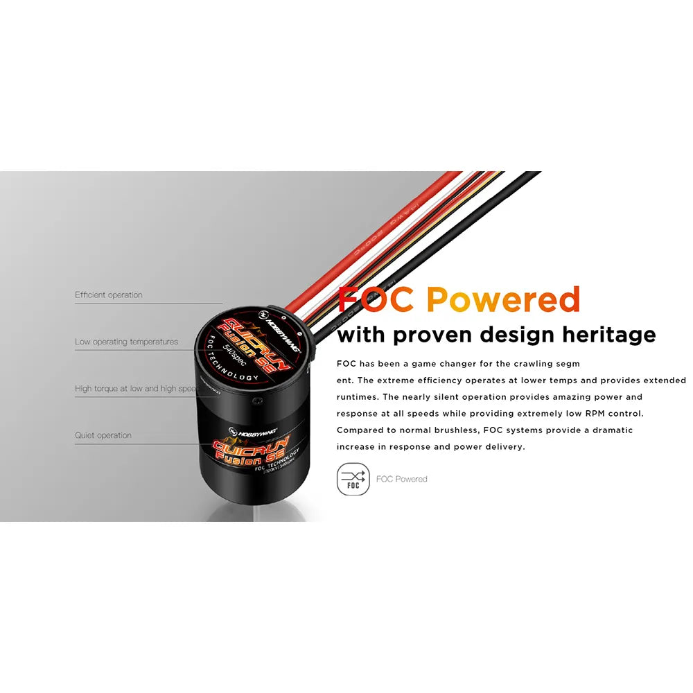 Hobbywing Quicrun Fusion Se - 40a 1800kv 1200kv Combined Motor Esc For 1/10 1/8 Rc Model Car Crawler Accessories 6 Hobbywing Quicrun Fusion Se - 40a 1800kv 1200kv Combined Motor Esc For 1/10 1/8 Rc Model Car Crawler Accessories - Image 6