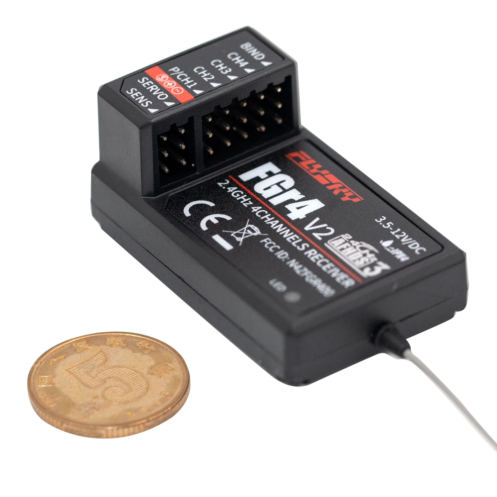 FlySky FS-FGR4 2.4Ghz 4CH Receiver - AFHDS3 for FlySky Noble FS-NB4 Transmitter 2 FlySky FS-FGR4 2.4Ghz 4CH Receiver - AFHDS3 for FlySky Noble FS-NB4 Transmitter - Bild 2