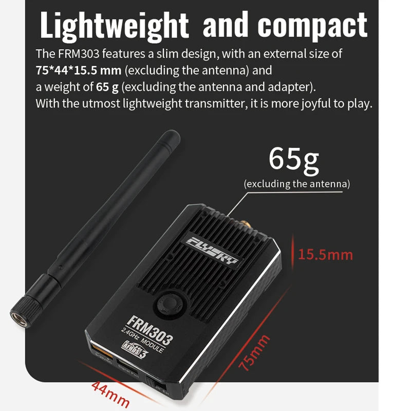 FLYSKY FRM303 2.4GHz TX Module - AFHDS3 Extended Range 25mW-2W Over 80KM Signal Enhancement For PL18 EL18 PPM SBUS RC FPV Drone 6 FLYSKY FRM303 2.4GHz TX Module - AFHDS3 Extended Range 25mW-2W Over 80KM Signal Enhancement For PL18 EL18 PPM SBUS RC FPV Drone - Image 6