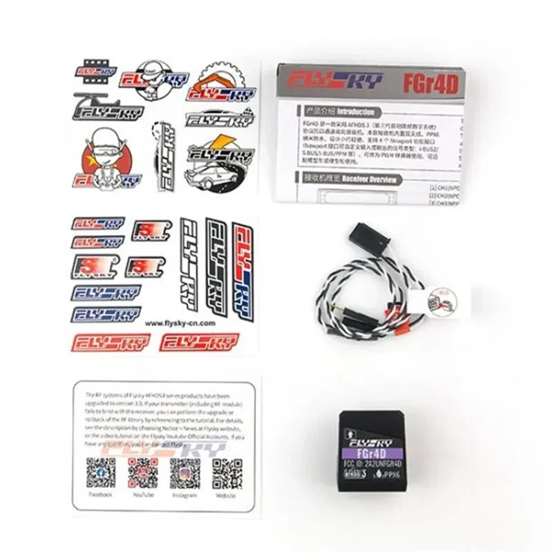 FlySky FGR4D 4CH 2.4G Receiver - Bidirectional Receiver For RC Car Remote Control 2 FlySky FGR4D 4CH 2.4G Receiver - Bidirectional Receiver For RC Car Remote Control — изображение 2