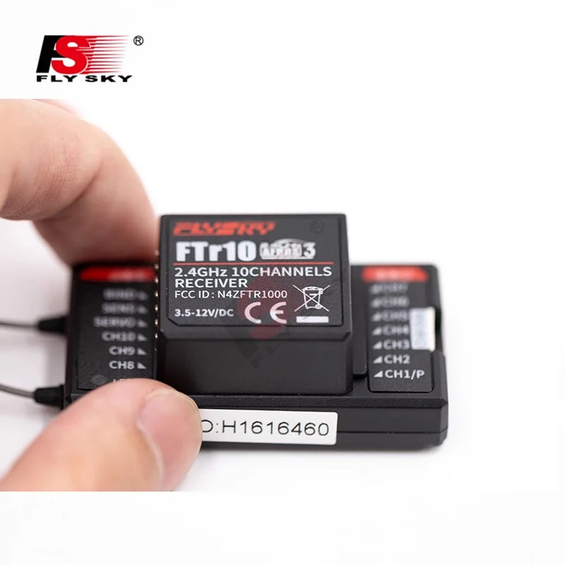FLYSKY FTR10 2.4Ghz 10CH receiver - is suitable for PL18 NB4 FRM301 FRM302 remote control 2 FLYSKY FTR10 2.4Ghz 10CH receiver - is suitable for PL18 NB4 FRM301 FRM302 remote control — изображение 2