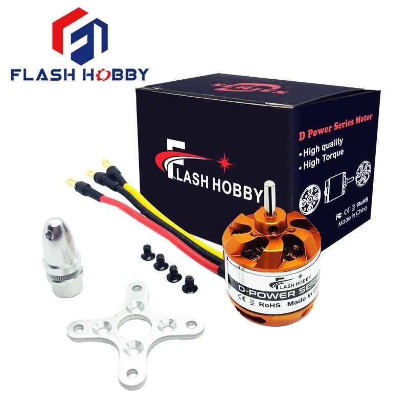 FLASHHOBBY D2826 Brushless Motor 930KV 1000KV 1400KV 2200KV For RC Aircraft Plane Multi-copter Brushless Outrunner Motor 3 FLASHHOBBY D2826 Brushless Motor 930KV 1000KV 1400KV 2200KV For RC Aircraft Plane Multi-copter Brushless Outrunner Motor - Image 3