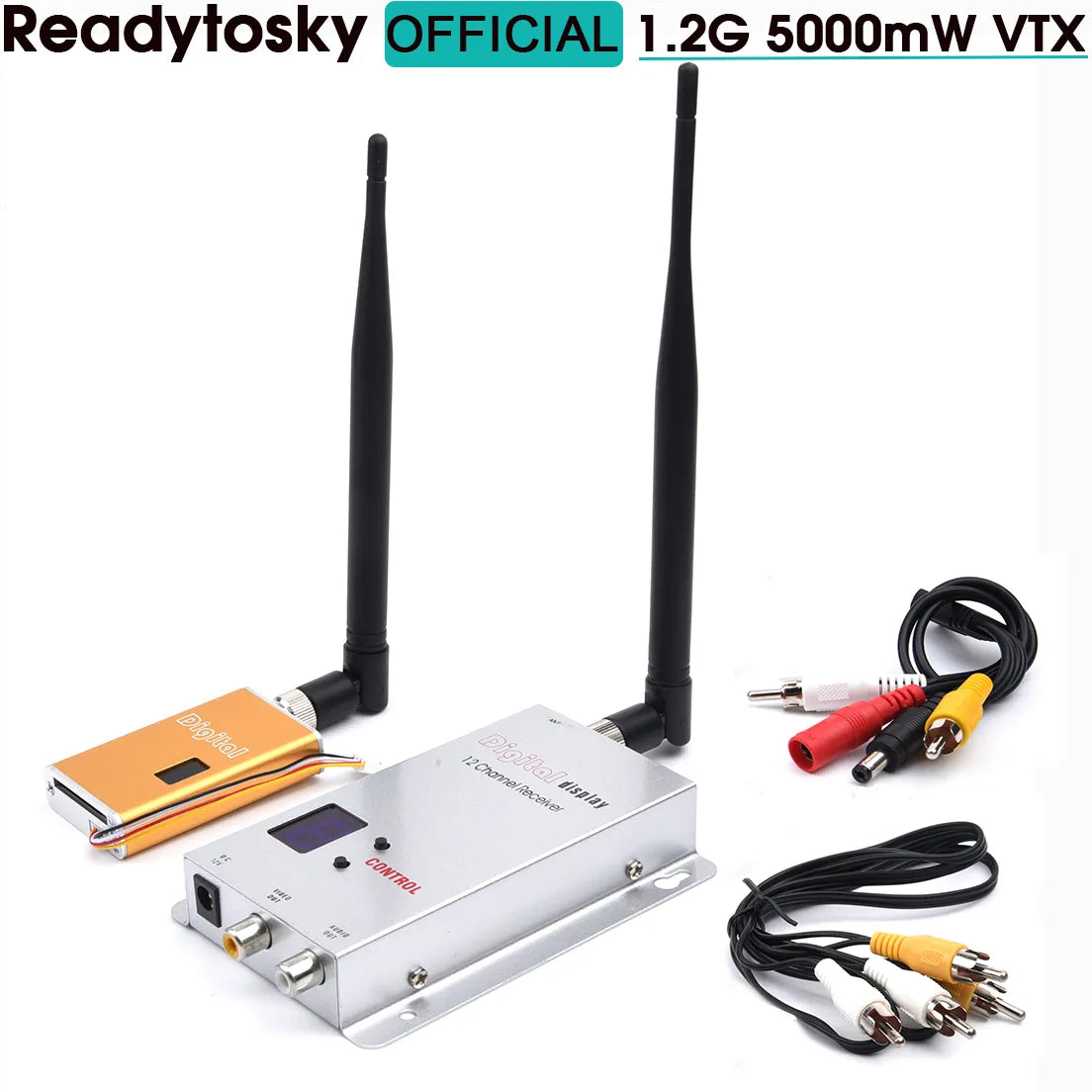 1.2G 5W VTX - Miniature FPV Video Sender 1200Mhz 5000mW Audio Video Wireless Transmitter and Receiver LOS Long Distance 3 1.2G 5W VTX - Miniature FPV Video Sender 1200Mhz 5000mW Audio Video Wireless Transmitter and Receiver LOS Long Distance - Image 3