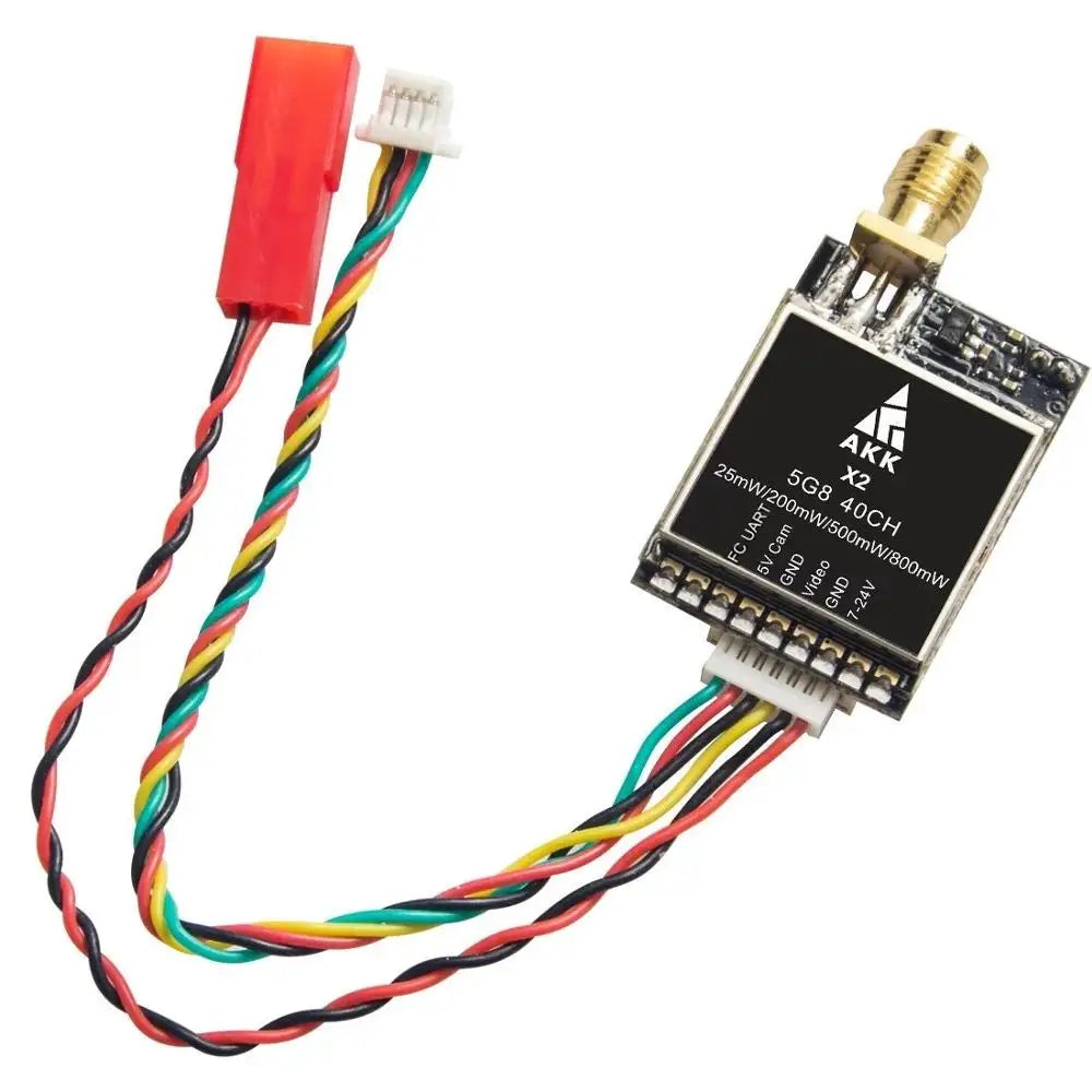 AKK X2P/X2 5.8Ghz 40CH VTX - 0.01mW/25mW/200mW/500mW/800mW Switchable FPV Video Transmitter Compatible Betaflight OSD FC 1 AKK X2P/X2 5.8Ghz 40CH VTX - 0.01mW/25mW/200mW/500mW/800mW Switchable FPV Video Transmitter Compatible Betaflight OSD FC
