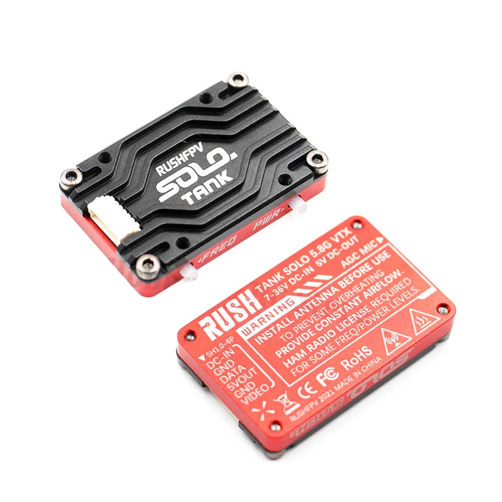 RUSHFPV RUSH TANK SOLO 1.6W 5.8G VTX - 5.8GHZ 48CH PitMode Pitmode 25mW 400mW 800mW 1600mW Adjustable 2-6S Microphone for FPV Long Range Drone 3 RUSHFPV RUSH TANK SOLO 1.6W 5.8G VTX - 5.8GHZ 48CH PitMode Pitmode 25mW 400mW 800mW 1600mW Adjustable 2-6S Microphone for FPV Long Range Drone - Image 3