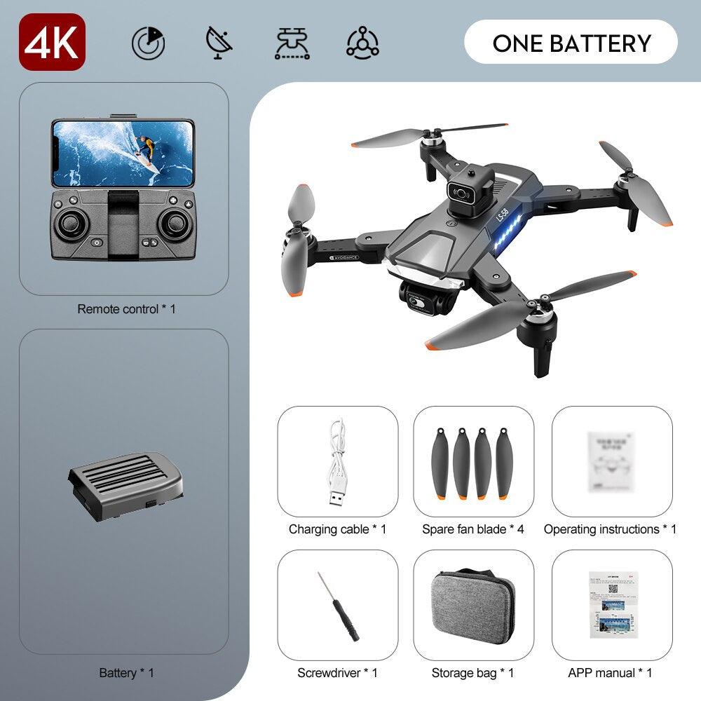 KBDFA LS58 Drone - With GPS 4K HD Dual Camera Professional Drones Foldable RC Helicopter WIFI FPV Height Hold Gift Toy Drone 3 KBDFA LS58 Drone - With GPS 4K HD Dual Camera Professional Drones Foldable RC Helicopter WIFI FPV Height Hold Gift Toy Drone — изображение 3