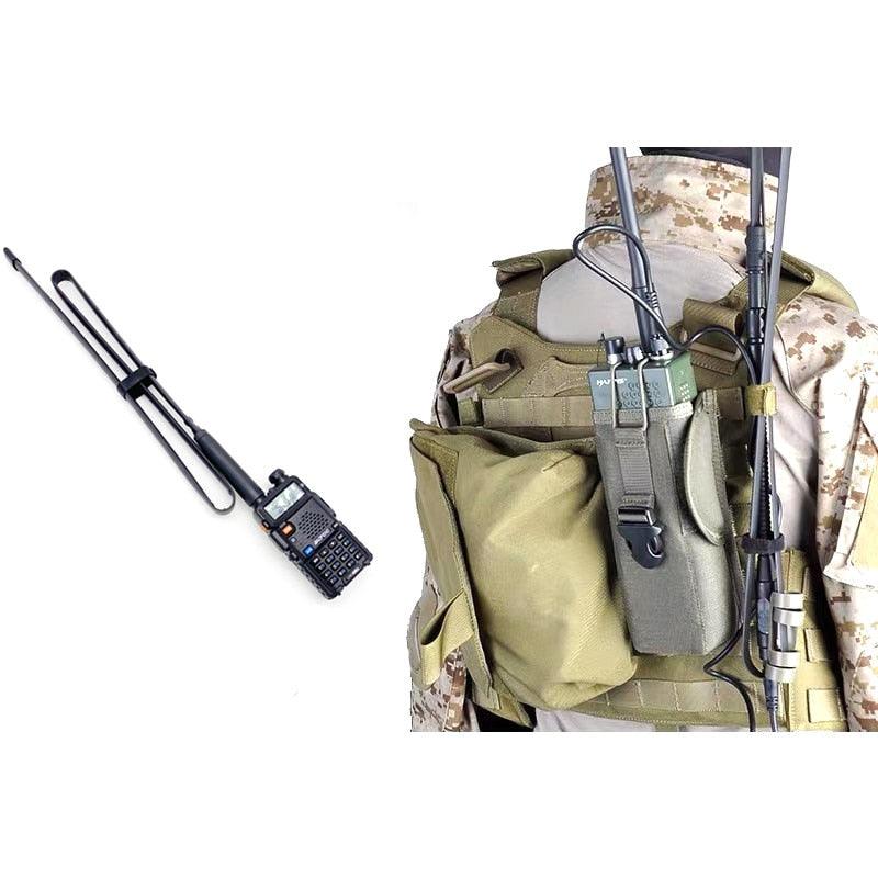 New Tactical SMA-F Foldable Antenna VHF UHF Walkie Talkie Baofeng UV-5R 82 9R Plus antenna BF-888S For CS Hunting Fighting 13 New Tactical SMA-F Foldable Antenna VHF UHF Walkie Talkie Baofeng UV-5R 82 9R Plus antenna BF-888S For CS Hunting Fighting - Image 13