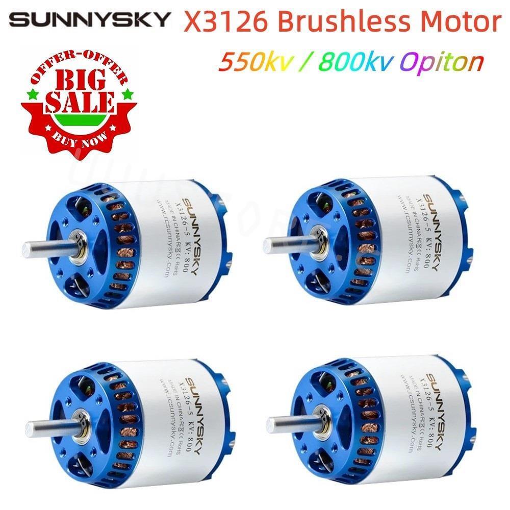 1/2PCS SunnySky X3126 30E Fixed Wing 3D 3A Ultimate Power Motor 550kv 800kv Drone Frame Brushless Motor For Rc Fixed Wing Drone 4 1/2PCS SunnySky X3126 30E Fixed Wing 3D 3A Ultimate Power Motor 550kv 800kv Drone Frame Brushless Motor For Rc Fixed Wing Drone - Image 4