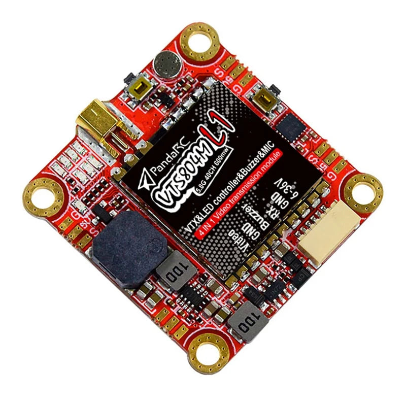 Pandarc VT5804M L1 VTX - 5.8G Interface Controller 25/100/200/400/600MW VTX Buzzer LED Controller Forrc FPV Racing Drones 2 Pandarc VT5804M L1 VTX - 5.8G Interface Controller 25/100/200/400/600MW VTX Buzzer LED Controller Forrc FPV Racing Drones — изображение 2