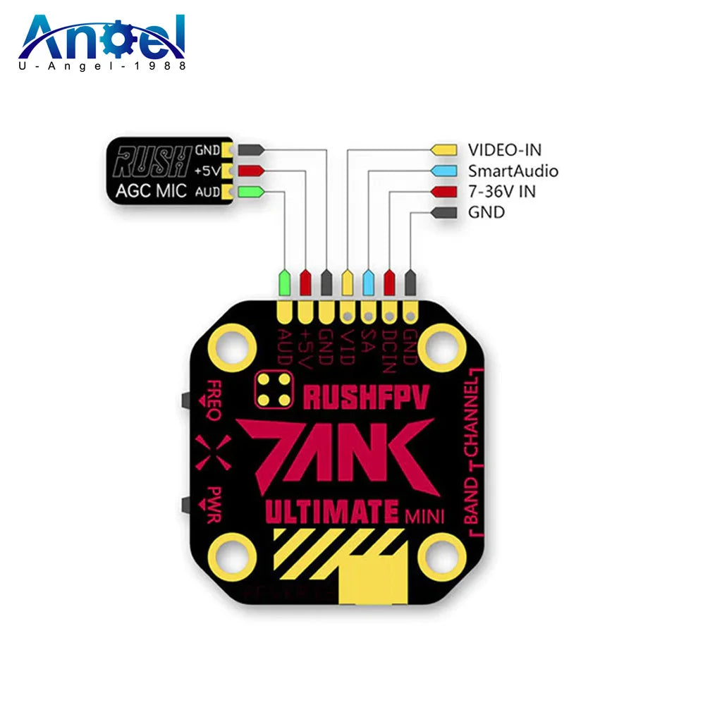 RUSH TANK Ultimate MINI VTX - 5.8GHz 48CH RaceBand 0/25/200/500/800mW Switchable 20x20 Stackable FPV Transmitter For RC Drone 2 RUSH TANK Ultimate MINI VTX - 5.8GHz 48CH RaceBand 0/25/200/500/800mW Switchable 20x20 Stackable FPV Transmitter For RC Drone — изображение 2