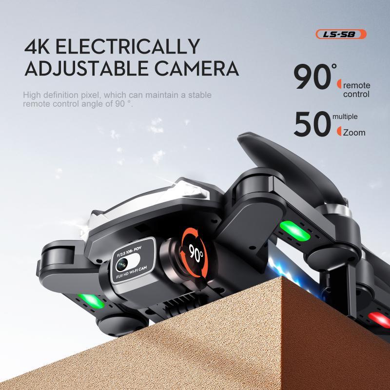 KBDFA LS58 Drone - With GPS 4K HD Dual Camera Professional Drones Foldable RC Helicopter WIFI FPV Height Hold Gift Toy Drone 6 KBDFA LS58 Drone - With GPS 4K HD Dual Camera Professional Drones Foldable RC Helicopter WIFI FPV Height Hold Gift Toy Drone — изображение 6