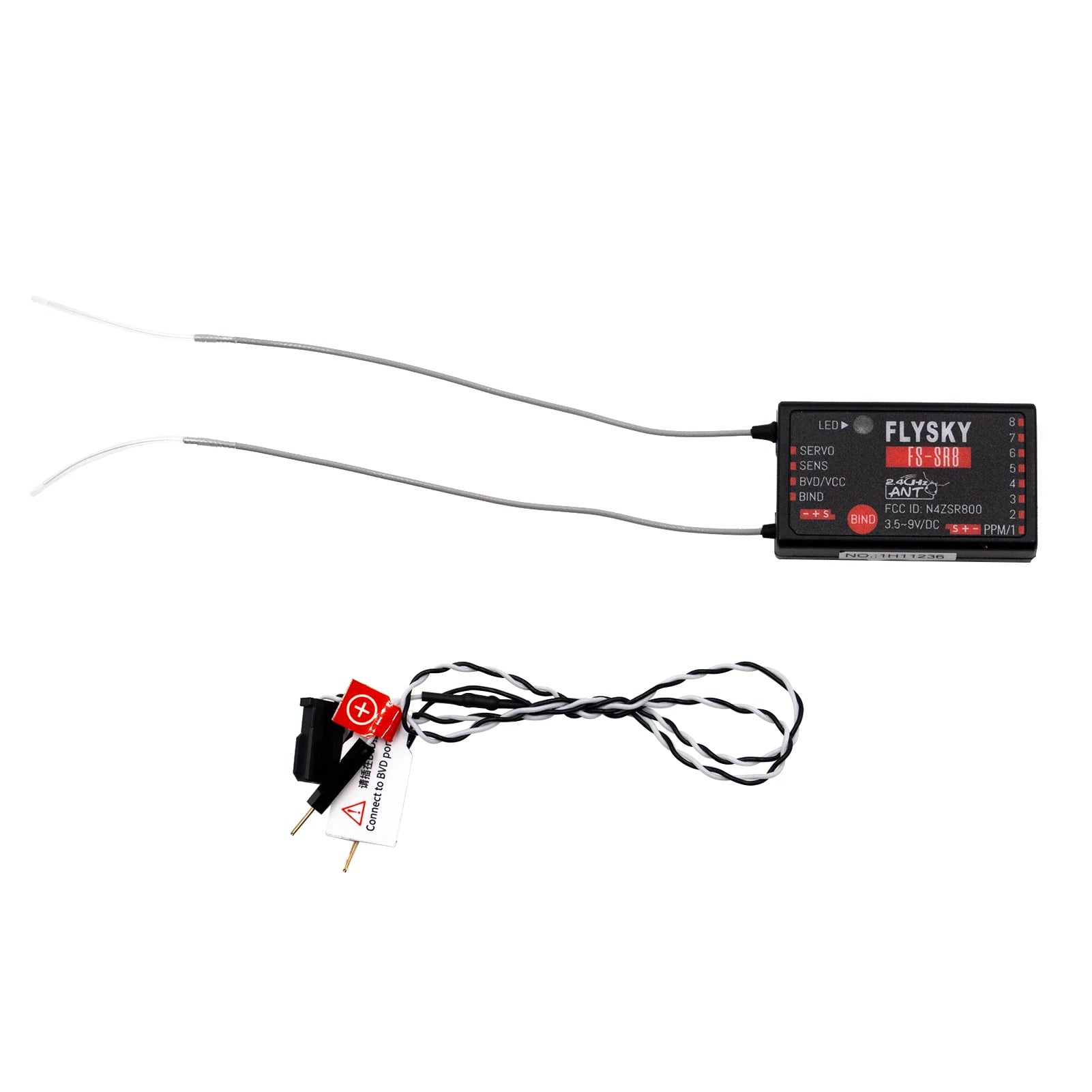 FLYSKY FS-SR8 2.4G 8CH Receiver - ANT Protocol 3.5~9V/DC Receiver for FS-ST8 RC Helicopters Car Boat Remote Controller 6 FLYSKY FS-SR8 2.4G 8CH Receiver - ANT Protocol 3.5~9V/DC Receiver for FS-ST8 RC Helicopters Car Boat Remote Controller - Bild 6