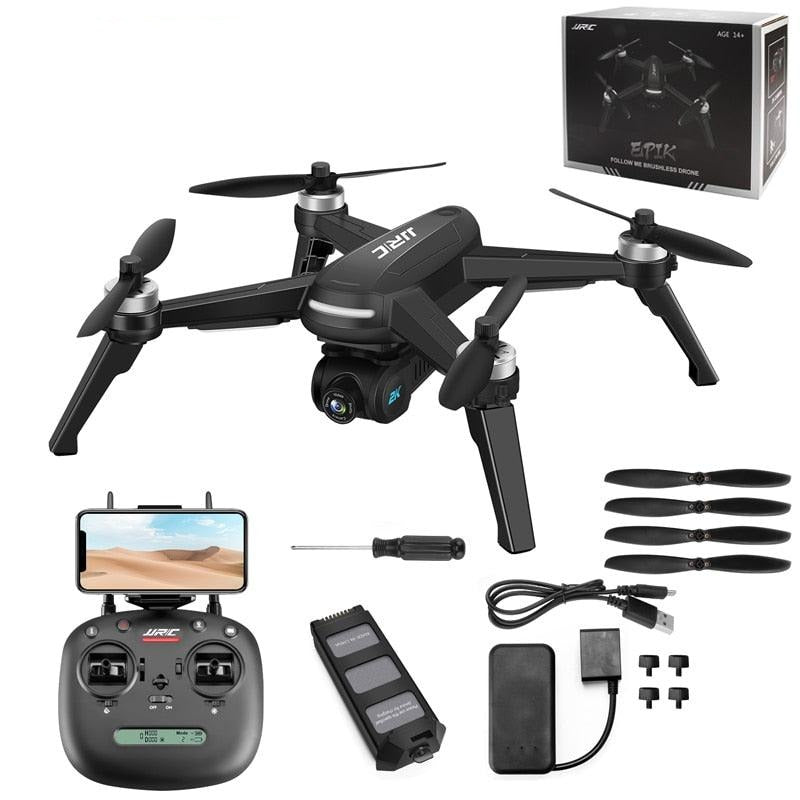JJRC JJPRO X5 Drone - Brushless Drone with 2K FHD Camera Video 5G WiFi FPV GPS Drone for Adults, 30km/h 20 mins Flight Time Quadcopter