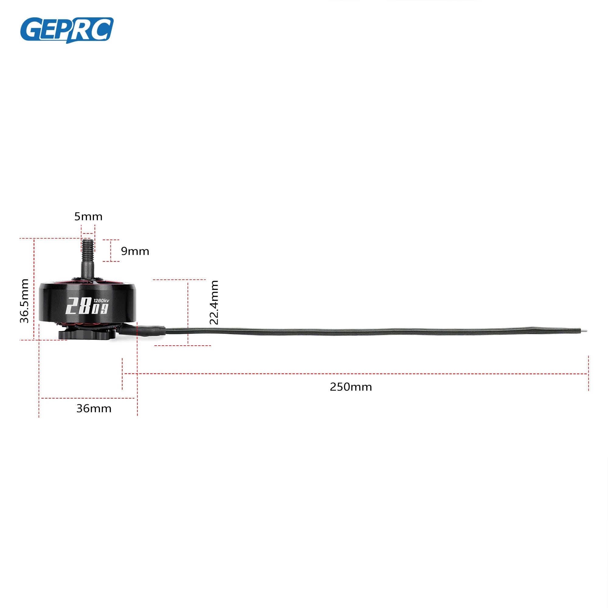 GEPRC SPEEDX2 2809 1280KV Motor - MOZ7 7-8 Inch Large FPV Drone 6S Brushless Motor FPV RC Multicopter Racing Drone Parts DIY PART 5 GEPRC SPEEDX2 2809 1280KV Motor - MOZ7 7-8 Inch Large FPV Drone 6S Brushless Motor FPV RC Multicopter Racing Drone Parts DIY PART - Image 5