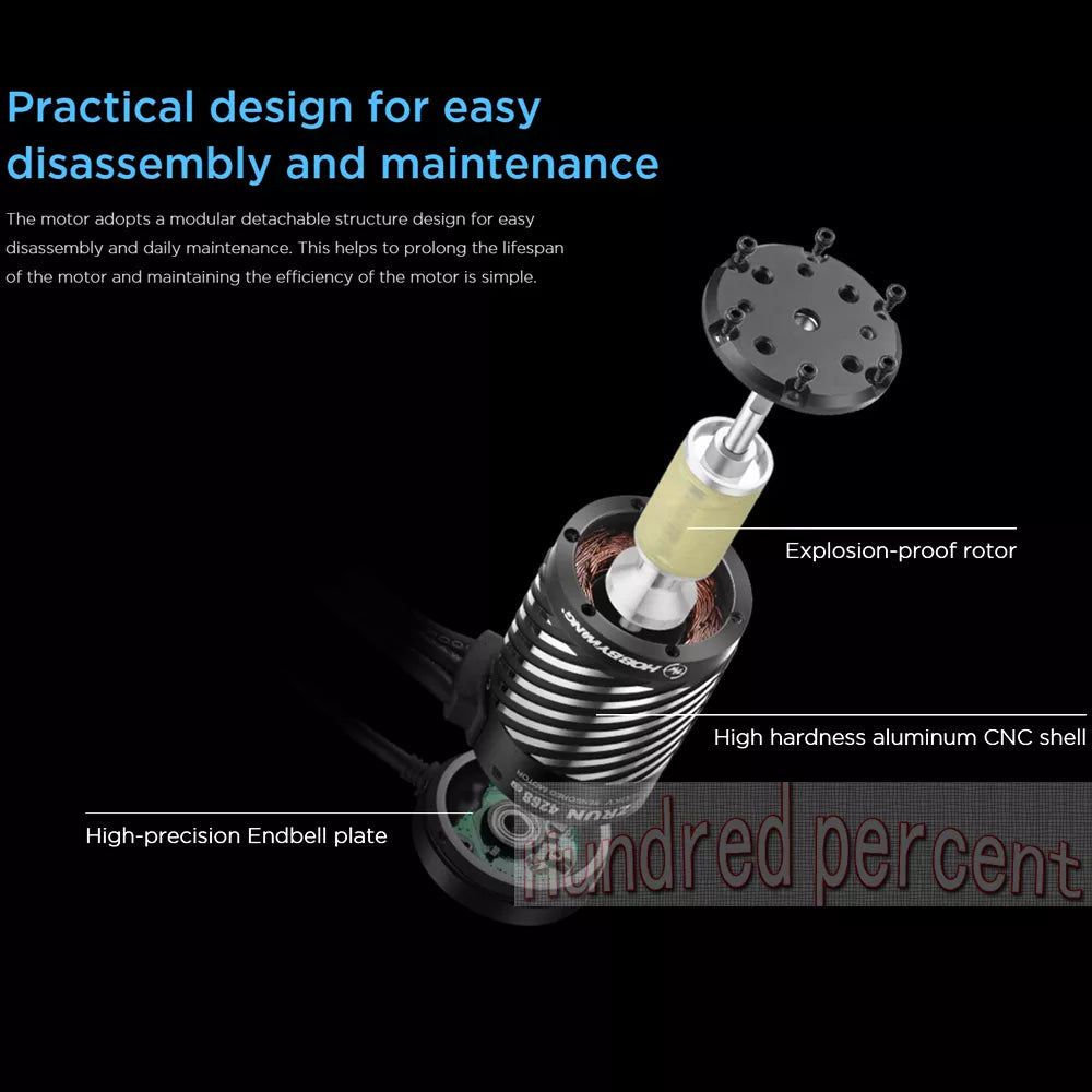 Hobbywing EZRUN MAX8 G2 3-6S Brushless Sensored 4278SD 2250KV/4268SD 3-4S 2500KV 2250kv Motor For 1/8 1/10 Truck Car 5 Hobbywing EZRUN MAX8 G2 3-6S Brushless Sensored 4278SD 2250KV/4268SD 3-4S 2500KV 2250kv Motor For 1/8 1/10 Truck Car - Image 5