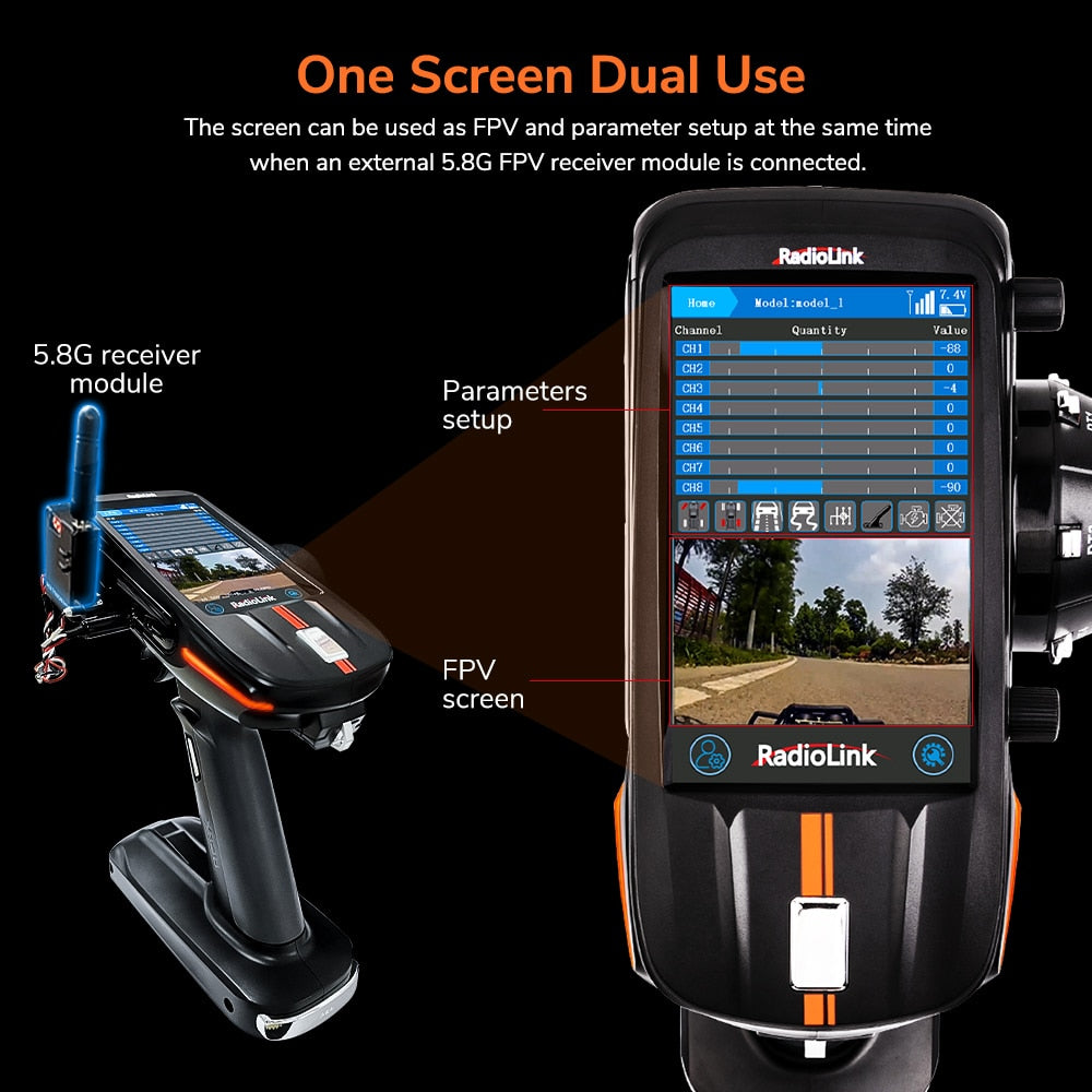 Radiolink EWRF 708R Receiver - 5.8G 48CH Wireless Audio/Video FPV Receiver Module for RC8X Transmitter 5 Radiolink EWRF 708R Receiver - 5.8G 48CH Wireless Audio/Video FPV Receiver Module for RC8X Transmitter - Image 5