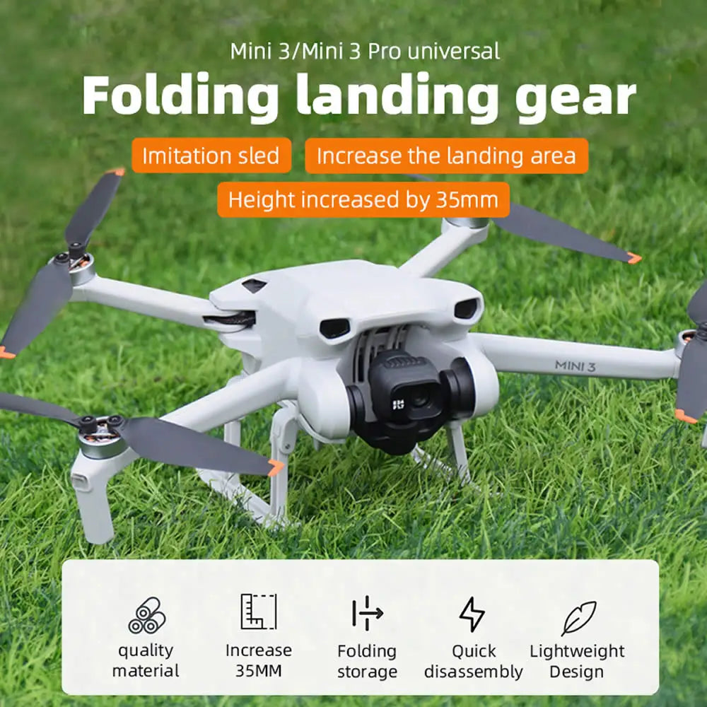 Accessories Kit for DJI Mini 3 Pro - Lens Cap propeller guard Foldable Extension Support Legs Holder Landing Gear for Mini 3 Combo 4 Accessories Kit for DJI Mini 3 Pro - Lens Cap propeller guard Foldable Extension Support Legs Holder Landing Gear for Mini 3 Combo - Image 4