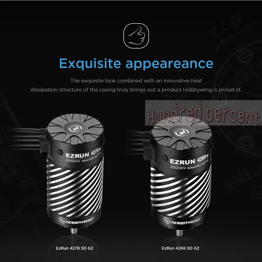 Hobbywing EZRUN MAX8 G2 3-6S Brushless Sensored 4278SD 2250KV/4268SD 3-4S 2500KV 2250kv Motor For 1/8 1/10 Truck Car 3 Hobbywing EZRUN MAX8 G2 3-6S Brushless Sensored 4278SD 2250KV/4268SD 3-4S 2500KV 2250kv Motor For 1/8 1/10 Truck Car - Image 3