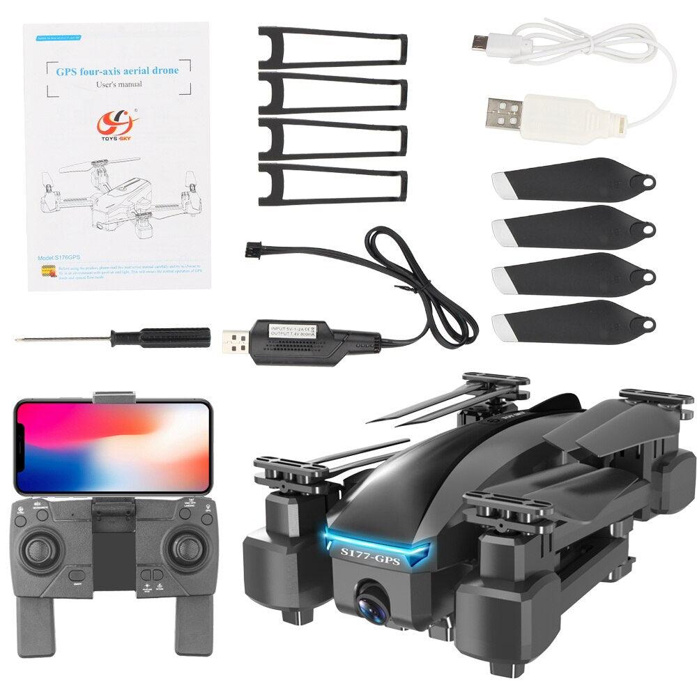 S177 Drone - with HD Aerial Video Camera 4K RC Drones 2.4G/5G RC Helicopter FPV Quadrocopter Drone Foldable toy PK E58 9 S177 Drone - with HD Aerial Video Camera 4K RC Drones 2.4G/5G RC Helicopter FPV Quadrocopter Drone Foldable toy PK E58 - Image 9