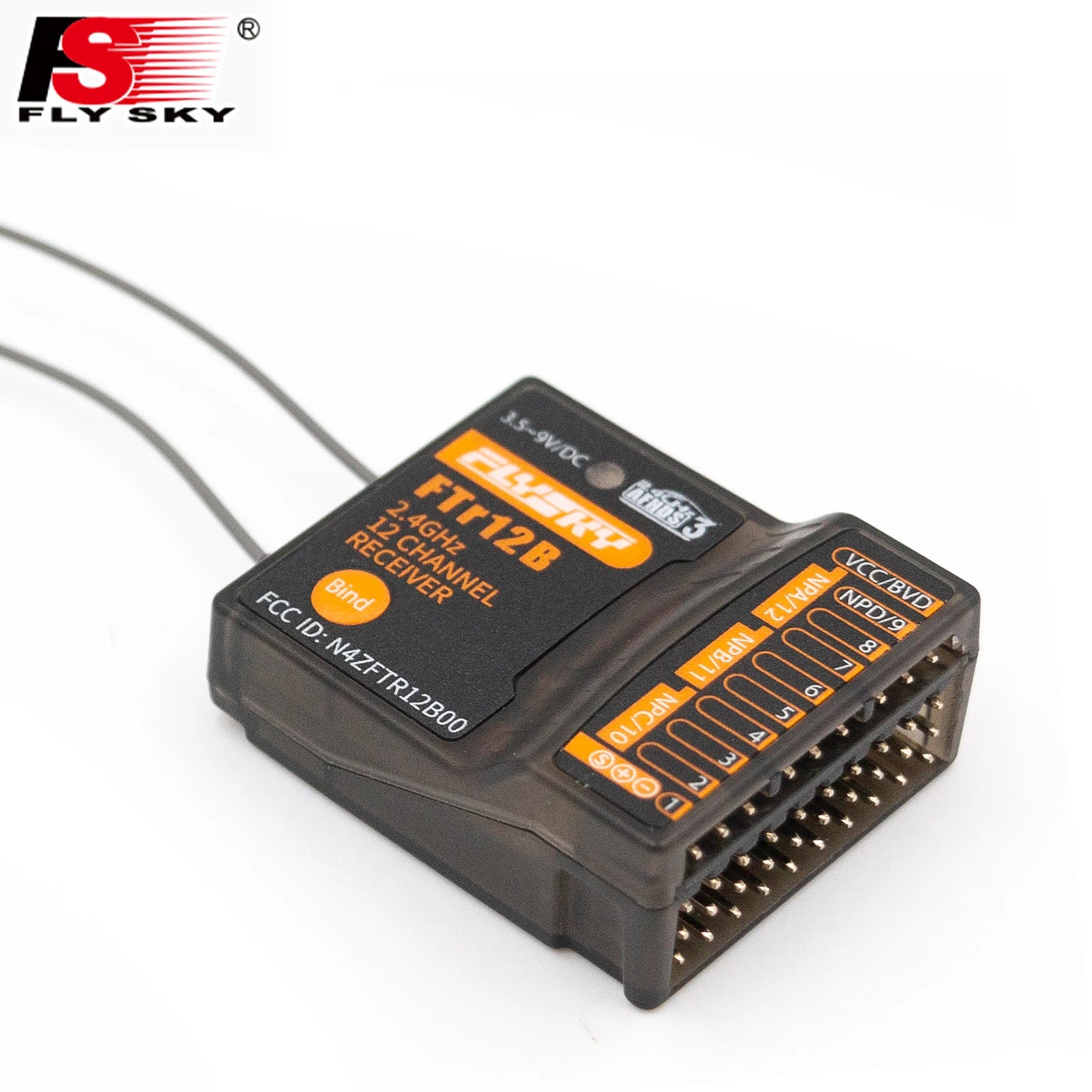 FLYSKY FTR12B 2.4GHz 12CH Receiver - for RC Airplane Helicopter Vehicle Dual Antennas for PL18 NB4 NB4 Lite AFHDS3 Transmitters 3 FLYSKY FTR12B 2.4GHz 12CH Receiver - for RC Airplane Helicopter Vehicle Dual Antennas for PL18 NB4 NB4 Lite AFHDS3 Transmitters — изображение 3