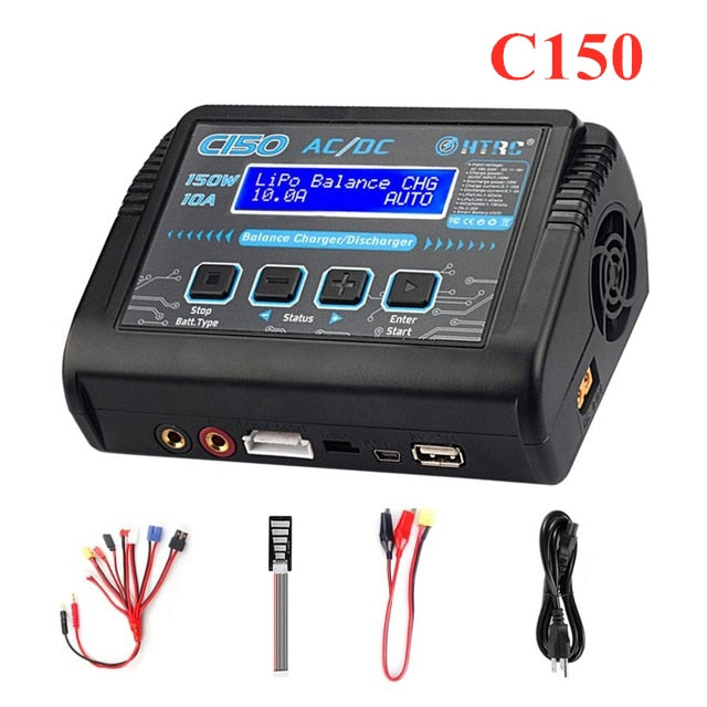 HTRC T240 Duo Lipo Charger - Battery Discharger Dual Channel AC 150W DC 240W Touch Screen RC Charger for Model Car Toy 6 HTRC T240 Duo Lipo Charger - Battery Discharger Dual Channel AC 150W DC 240W Touch Screen RC Charger for Model Car Toy - Image 6