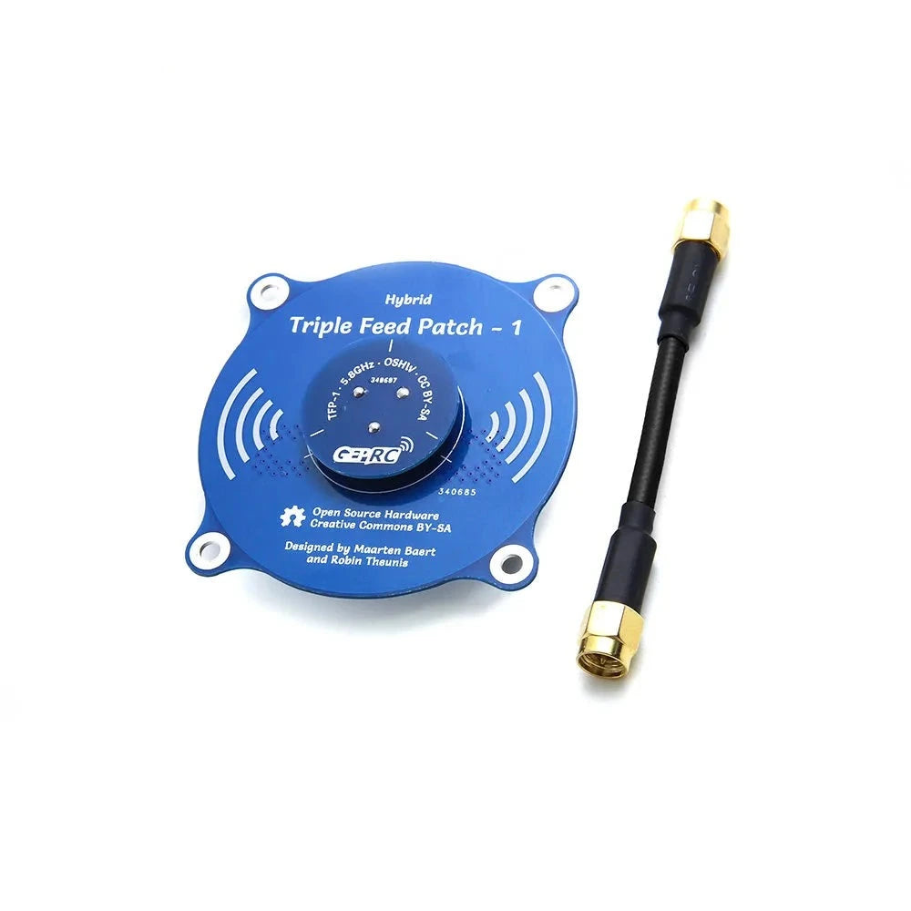 GEPRC Triple Feed Patch-1 5.8G 9.4DBI Circular Polarized FPV Antenna for RHCP LHCP for RC Fatshark Skyzone FPV Goggle DIY 1 GEPRC Triple Feed Patch-1 5.8G 9.4DBI Circular Polarized FPV Antenna for RHCP LHCP for RC Fatshark Skyzone FPV Goggle DIY