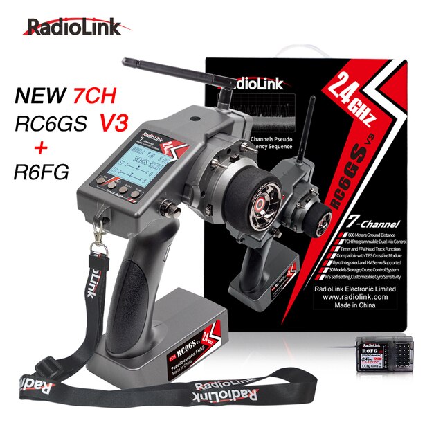 Radiolink RC6GS V3 - 2.4G 7 Channel RC Radio Transmitter and Gyro Receiver R7FG New Upgrade Remote Controller for RC Car Boat 5 Radiolink RC6GS V3 - 2.4G 7 Channel RC Radio Transmitter and Gyro Receiver R7FG New Upgrade Remote Controller for RC Car Boat — изображение 5