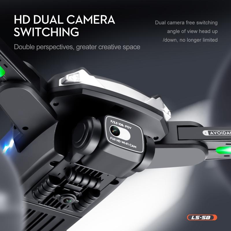 KBDFA LS58 Drone - With GPS 4K HD Dual Camera Professional Drones Foldable RC Helicopter WIFI FPV Height Hold Gift Toy Drone 9 KBDFA LS58 Drone - With GPS 4K HD Dual Camera Professional Drones Foldable RC Helicopter WIFI FPV Height Hold Gift Toy Drone — изображение 9